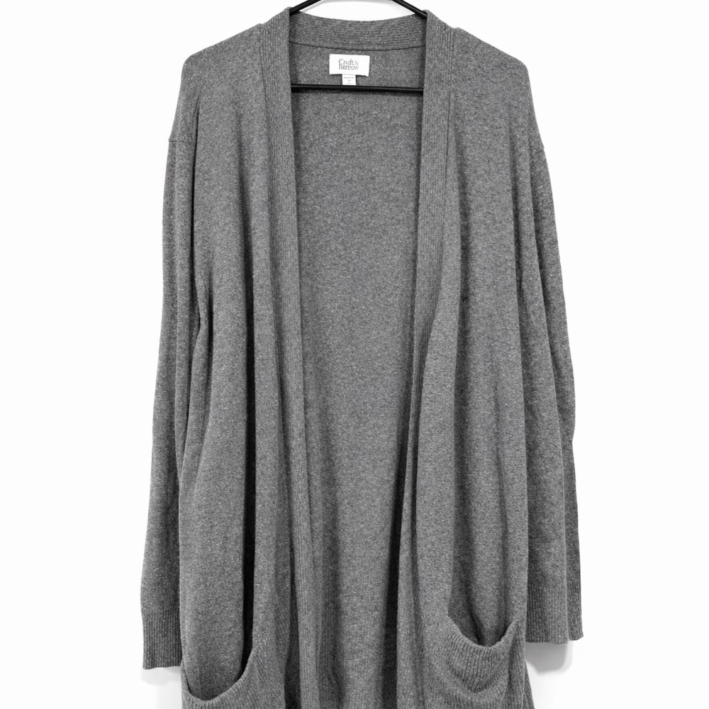 Gray Women's Sweater by Croft & Barrow Size 3X